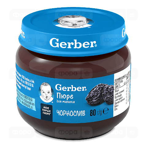Пюре Gerber чорнослив