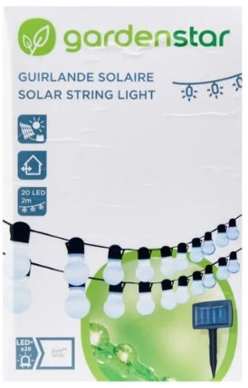 Світильник вуличний GardenStar LED Гірлянда, 20 кульок, 5.8 м