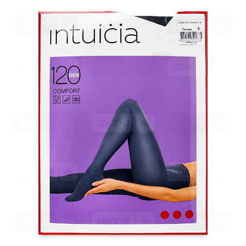 Колготки Intuicia Comfort 120 den чорні р.3