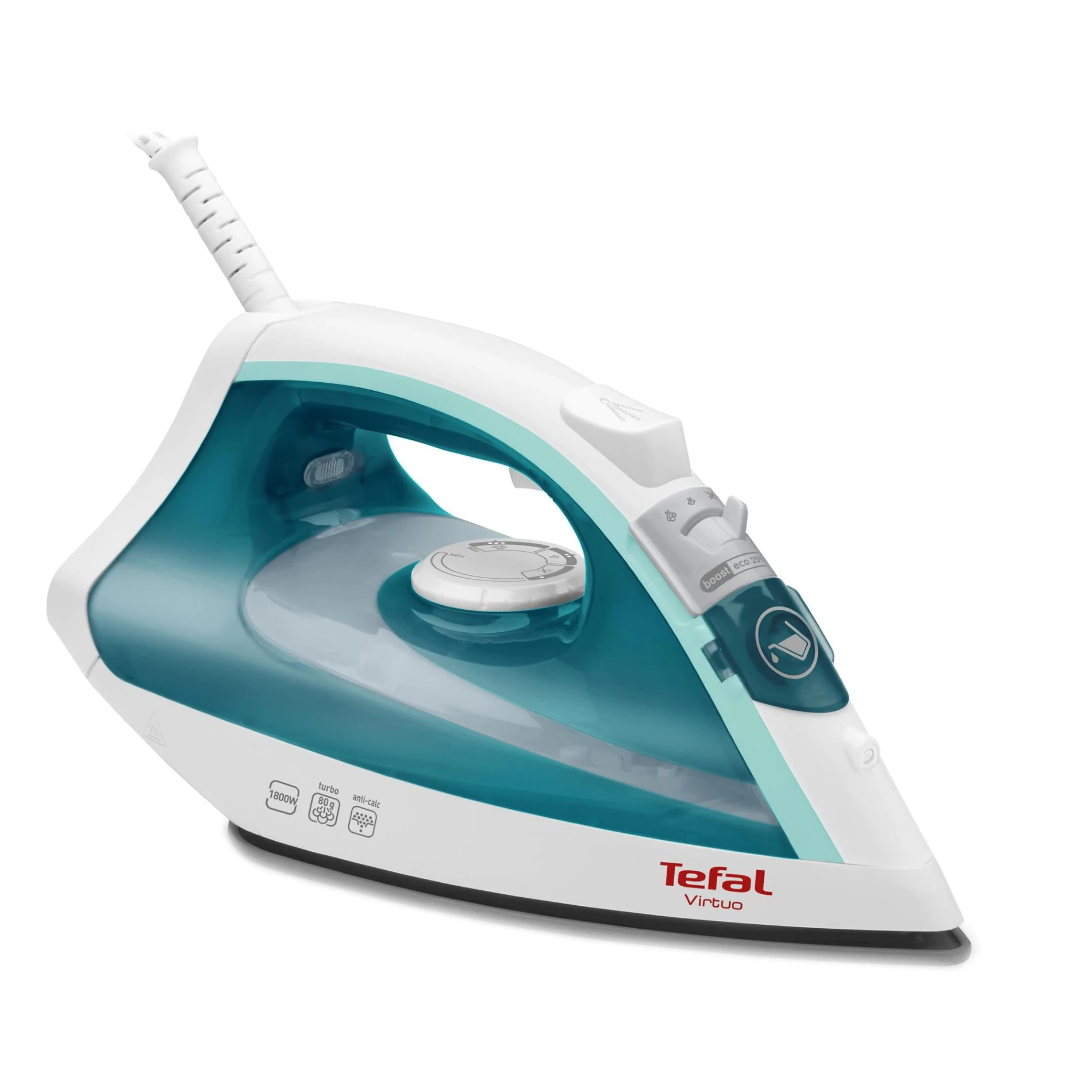 Праска парова Tefal Virtuo FV1710E0 бірюзовий, 1800 Вт, 200 мл (3121040065815)