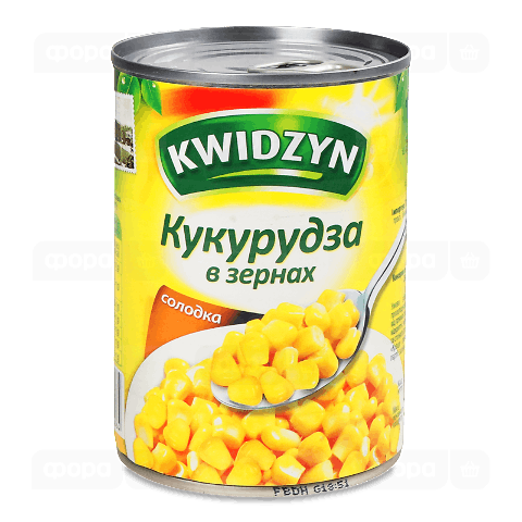 Кукурудза Kwidzyn цукрова консервована