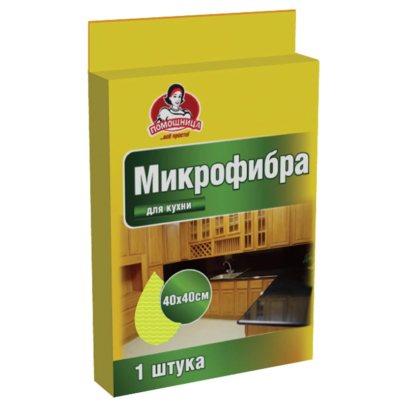 Серветка із мікрофібри для кухні Помічниця, 1 шт.