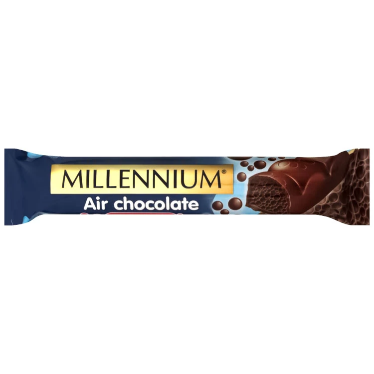 Шоколад пористий Millennium молочний, 22 г
