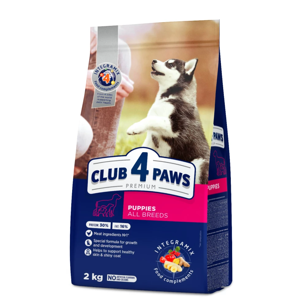 Корм сухий для цуценят усіх порід Club 4 Paws Premium з куркою 2 кг (4820083909450)