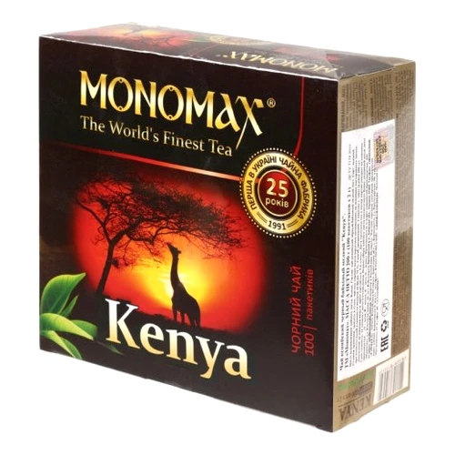 Чай чорний Мономах Kenya 2 г х 100 шт (4820097819950)