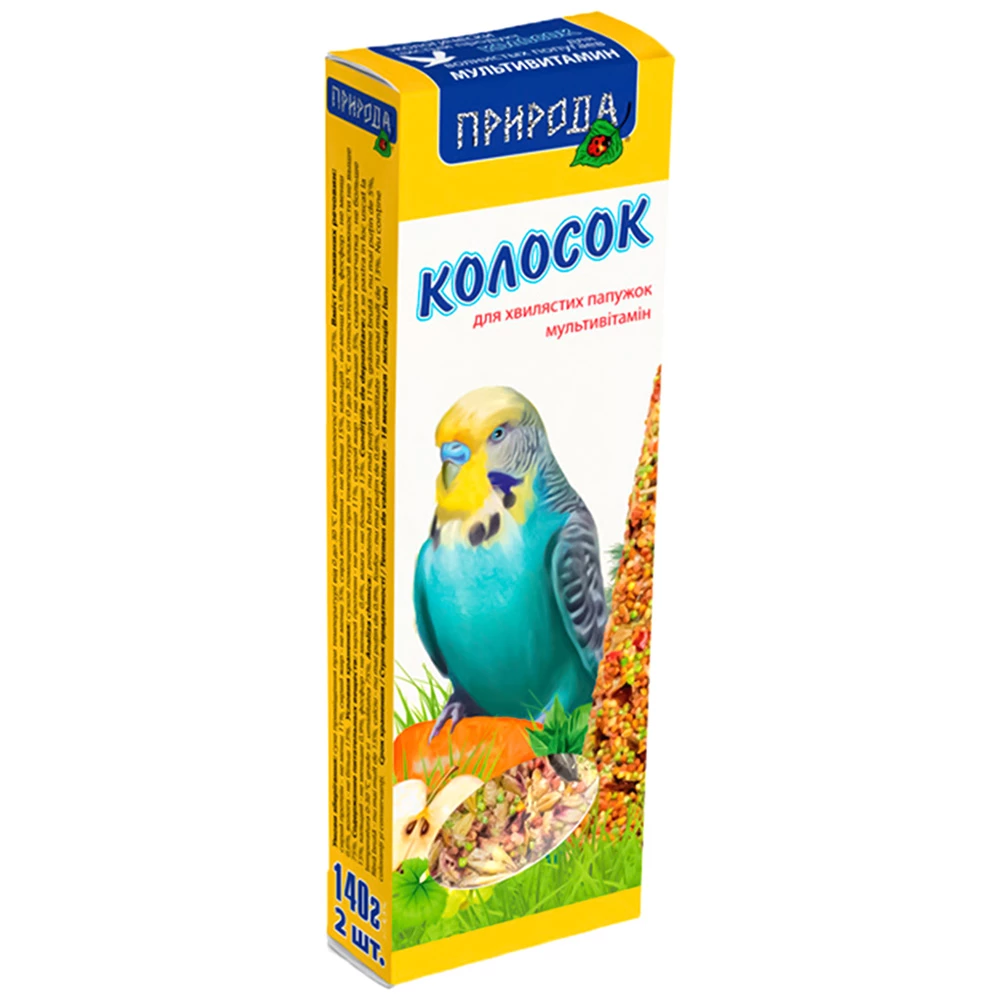 Ласощі для хвилястих папуг Природа Колосок Мультивітамін 140 г (4820157400203)