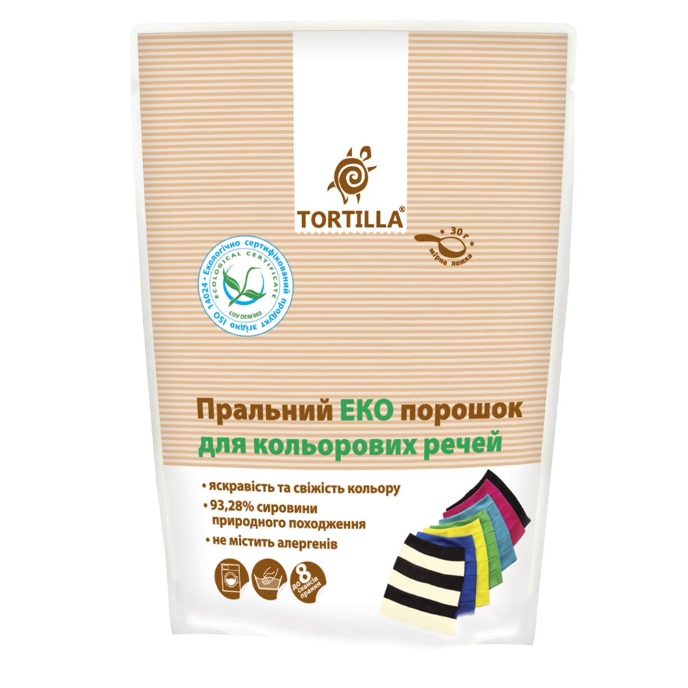 Еко-порошок Tortilla для кольорової білизни, 2,4 кг