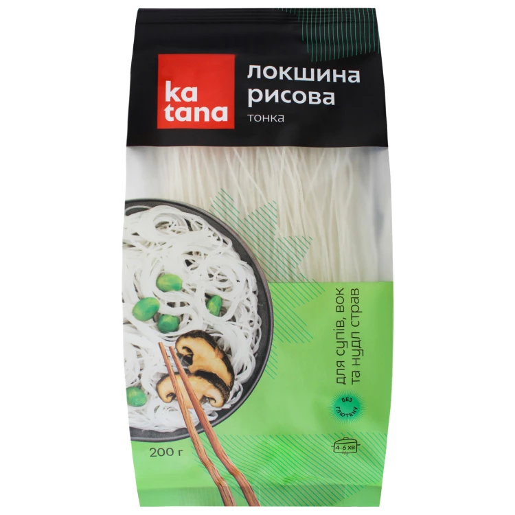 Локшина рисова Katana тонка, 200 г