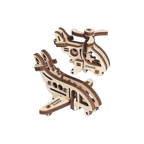 Набір мініатюрних моделей Ugears 70034 Літаки, 4 шт.