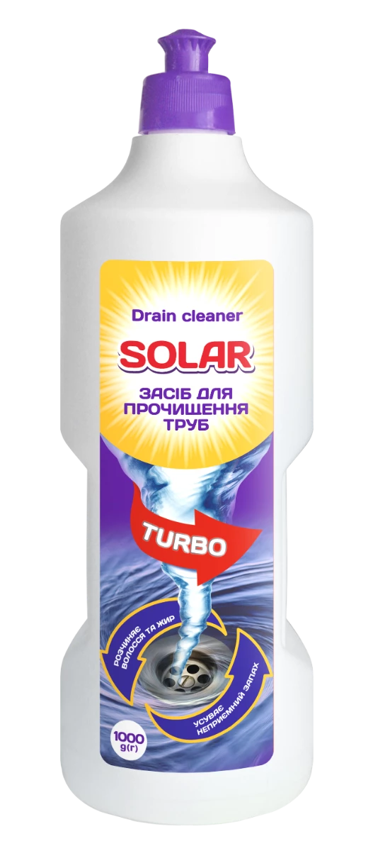 Засіб для прочищення каналізаційних труб Solar, 1000 г