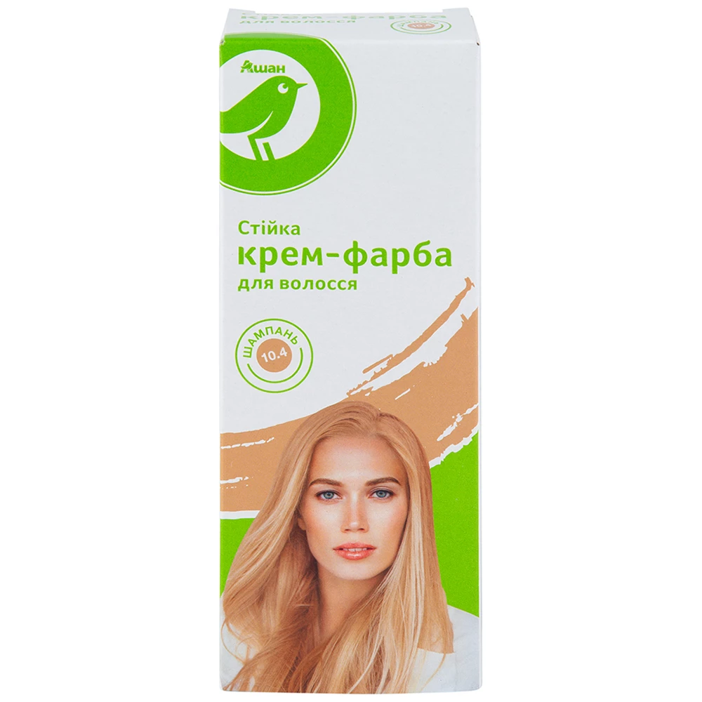 Крем-фарба для волосся Аuchan 10.4 Шампань, 2х25 мл