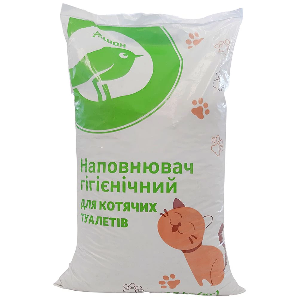 Наповнювач для котячих туалетів Auchan, гігієнічний, 15 кг
