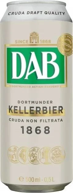 Пиво DAB Kellerbier світле, 5.6%, з/б, 0.5 л