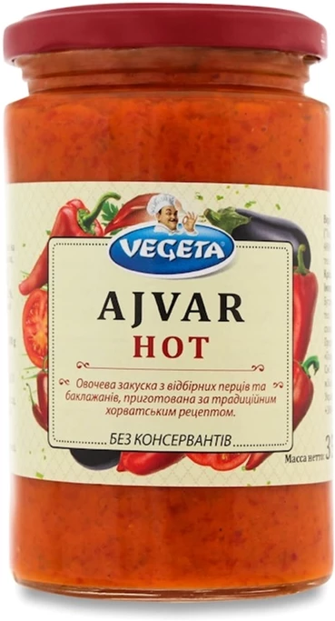 Айвар Vegeta Podravka гострий 350 г (3850104050565)