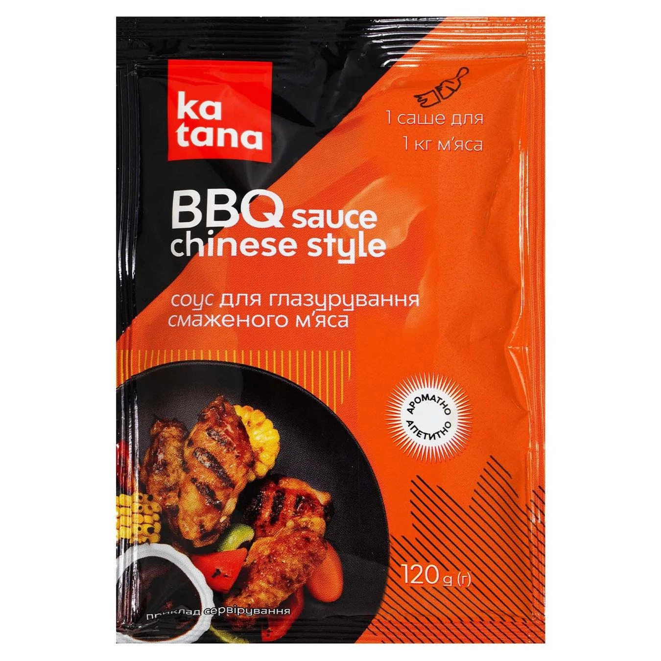 Соус Katana BBQ Chinese для глазурування смаженого м'яса 120 г (4820181991579)