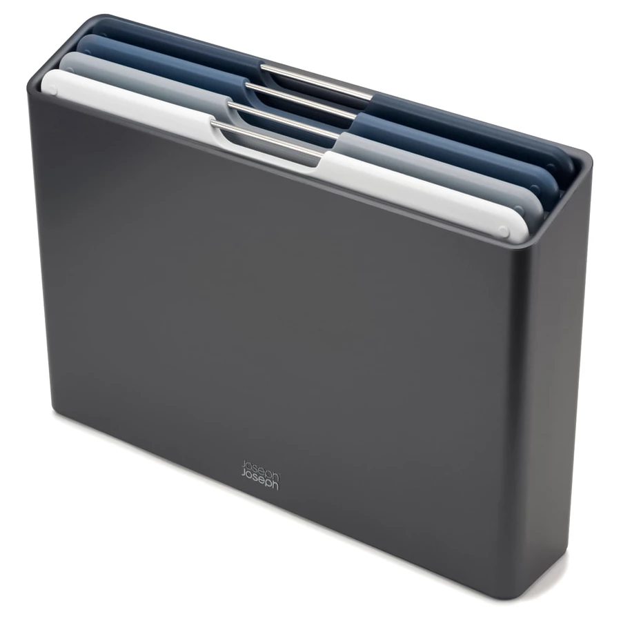 Набір дощок кухонних Joseph Joseph Folio Steel 60184 з кейсом для зберігання 4 шт (01000858)