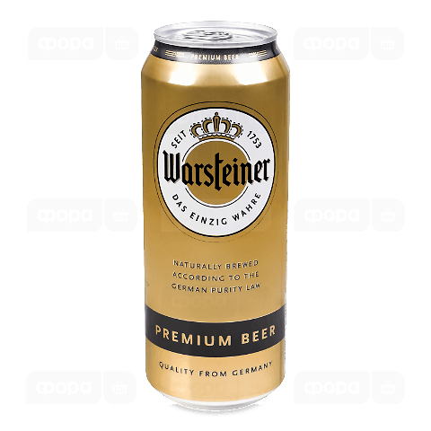 Пиво Warsteiner «Преміум» світле з/б