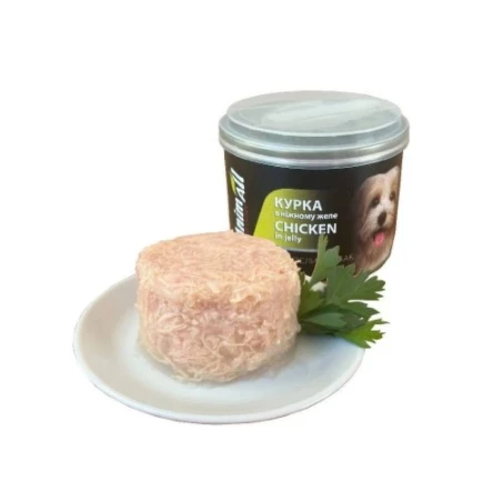 Корм вологий для собак AnimAll, курка в желе, 85 г (173965)