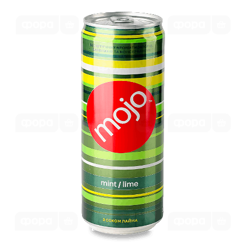 Напій Mojo М'ята-лайм безалкогольний сильногазований з/б