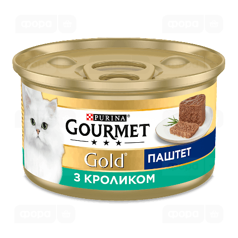 Корм для котів Gourmet Gold паштет із кролика