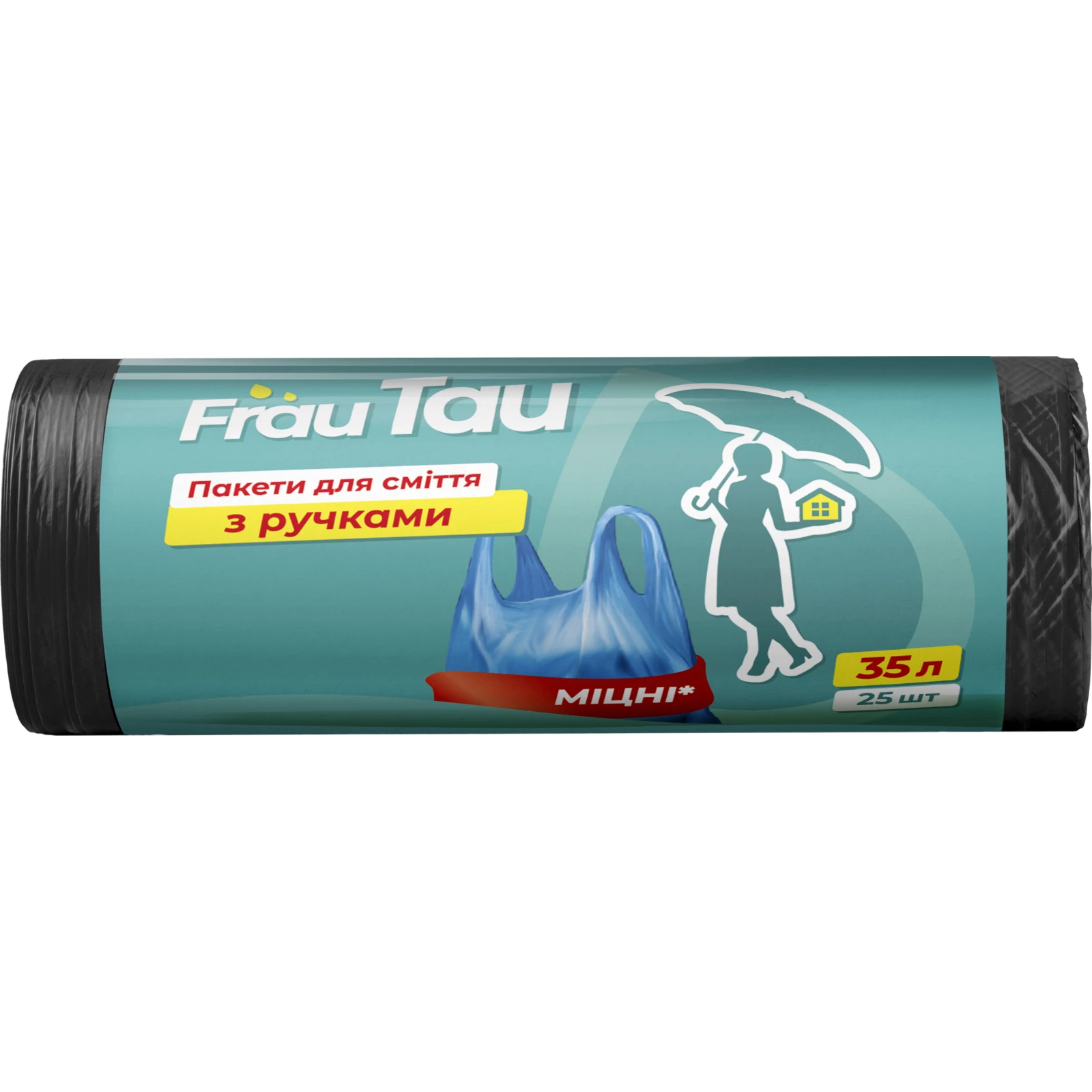 Пакети для сміття з ручками FrauTau, 35 л, 25 шт.