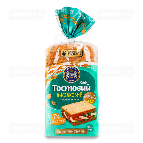 Хліб «Кулиничі» «Європейський» тостовий висівковий