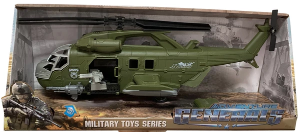 Іграшка дитяча DIY Toys Вертоліт Військовий інерційний 6809405 (6900068094055)