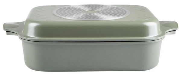 Гусятниця Ringel Zitrone Olive Ростер з кришкою 9 л (RG-2108-34/OL)