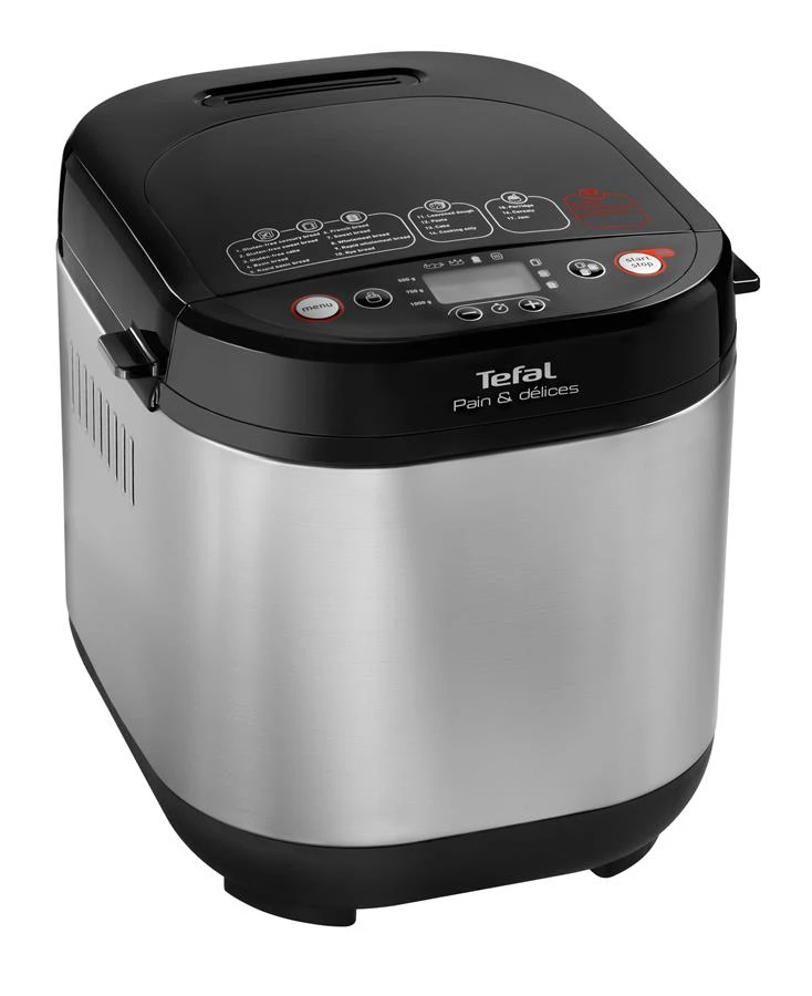 Хлібопічка Tefal PainEtDelice PF240E38, нержавіюча сталь, чорний