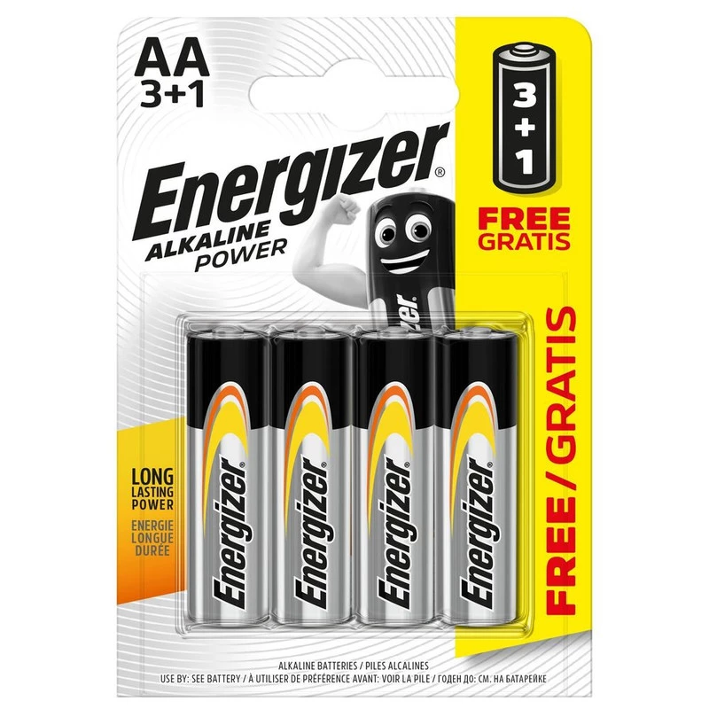 Батарейки Energizer AA 3+1шт.