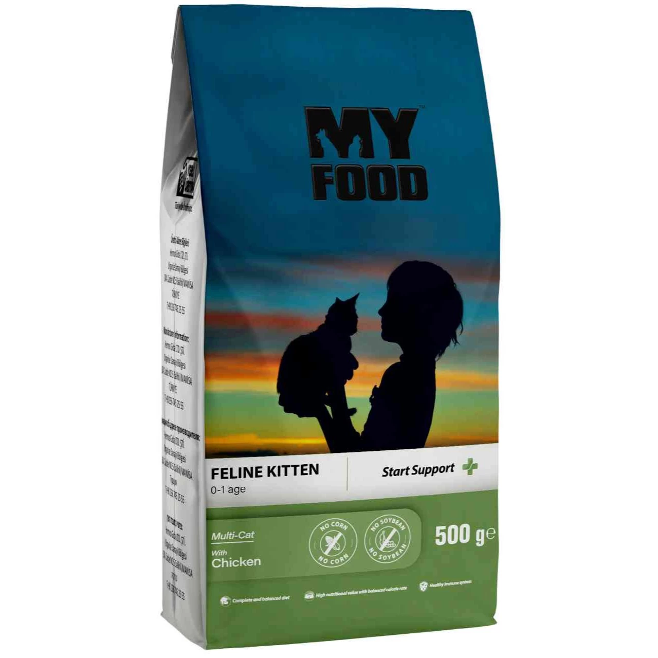 Корм сухий для кошенят MyFood Kitten з куркою 500 г (800967)