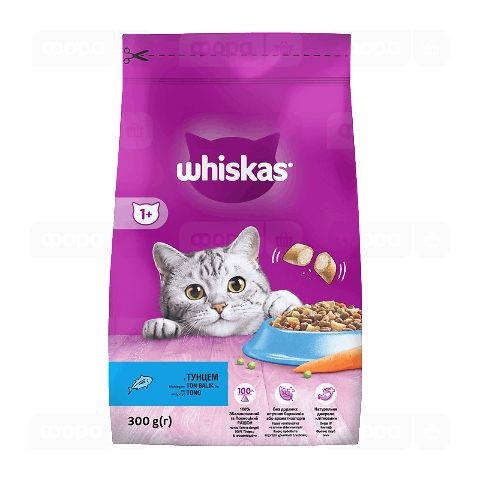 Корм Whiskas з тунцем для дорослих котів