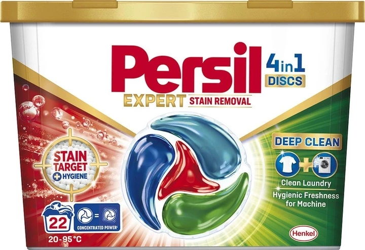 Диски для прання Persil 4in1 Discs Expert Stain Removal Deep Clean, 22 шт.