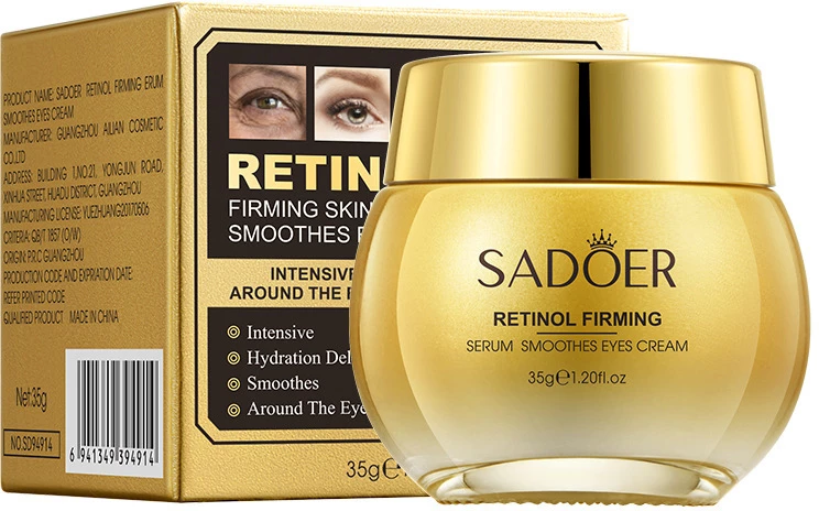 Крем для шкіри навколо очей Sadoer Retinol Firming Skin Smoothes Eyes Cream з ретинолом 35 г (NO.SD94914)