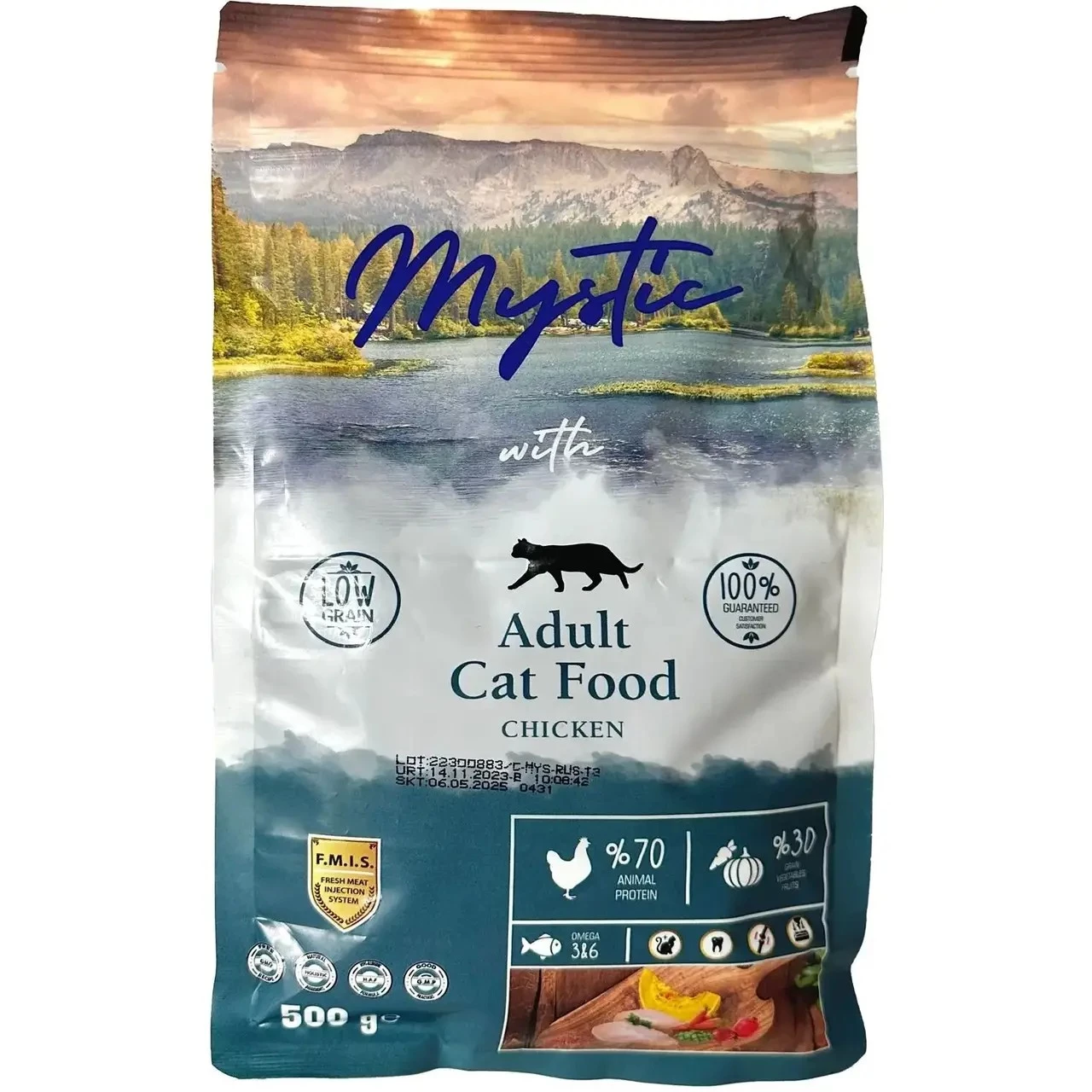 Корм сухий для дорослих котів Mystic беззерновий з куркою 0.5 кг (499987)