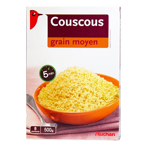 Крупа пшенична Auchan Кускус середнє зерно, 500 г