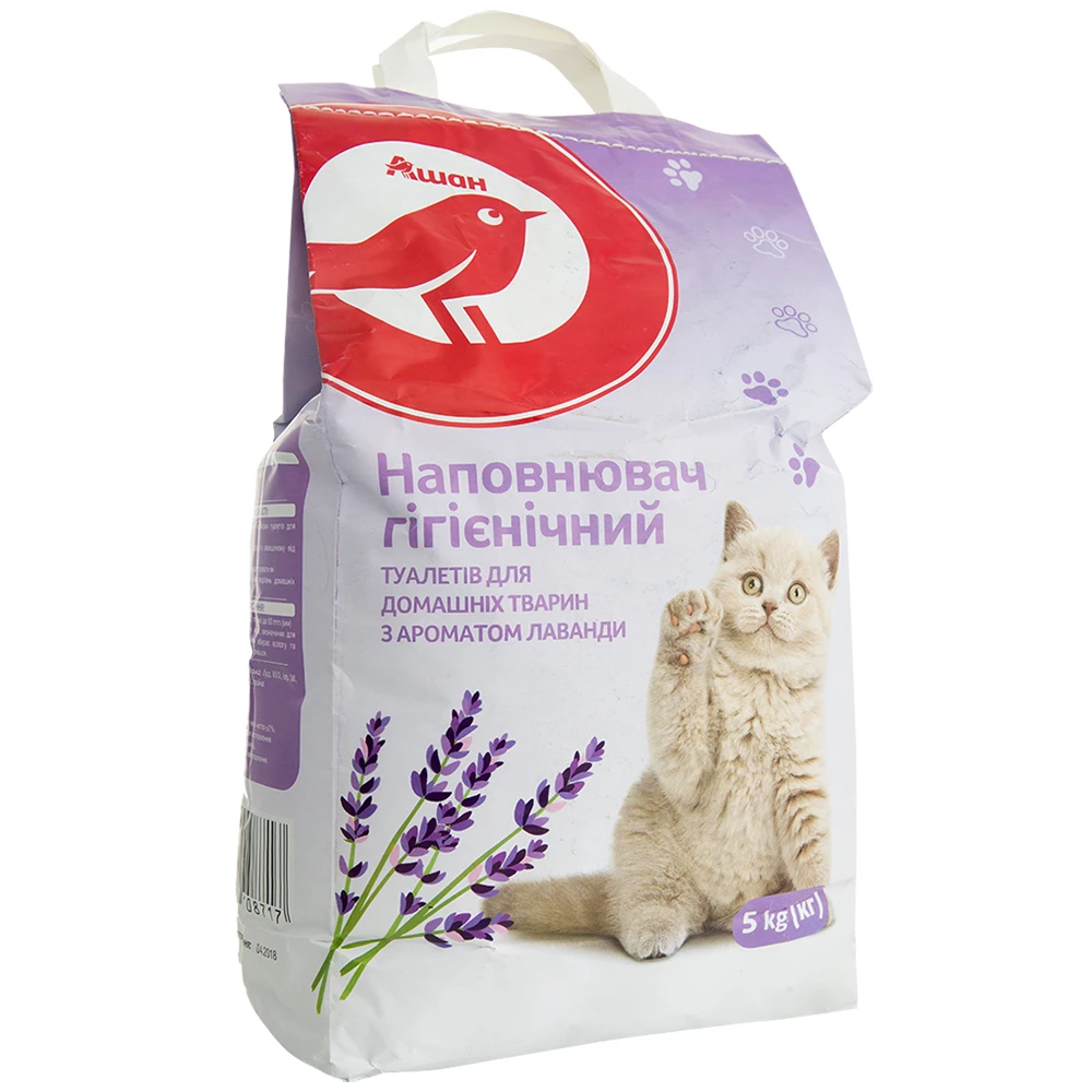Наповнювач Auchan Лаванда, бентоніт, 5 кг