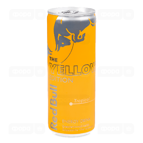 Напій енергетичний Red Bull зі смаком тропічних фруктів безалкогольний
