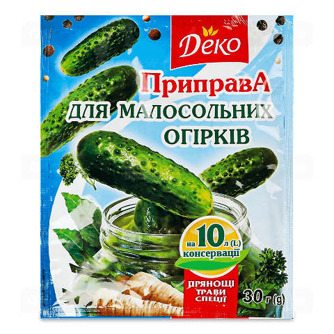 Приправа «Деко» для малосольних огірків