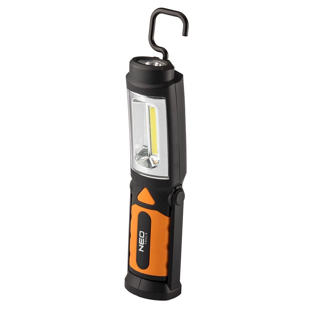 Ліхтар Neo Tools 2 в 1, 3xAA, 3 Вт, 300 лм, LED COB, магніт, гачок