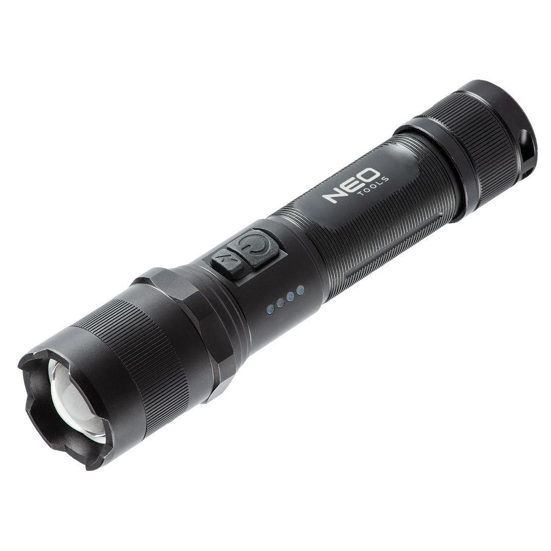 Ліхтар Neo Tools, USB, 2200мАч, 3.7 Li-ion, 10Вт, 1000 лм, LEDOSRAM P9 LED