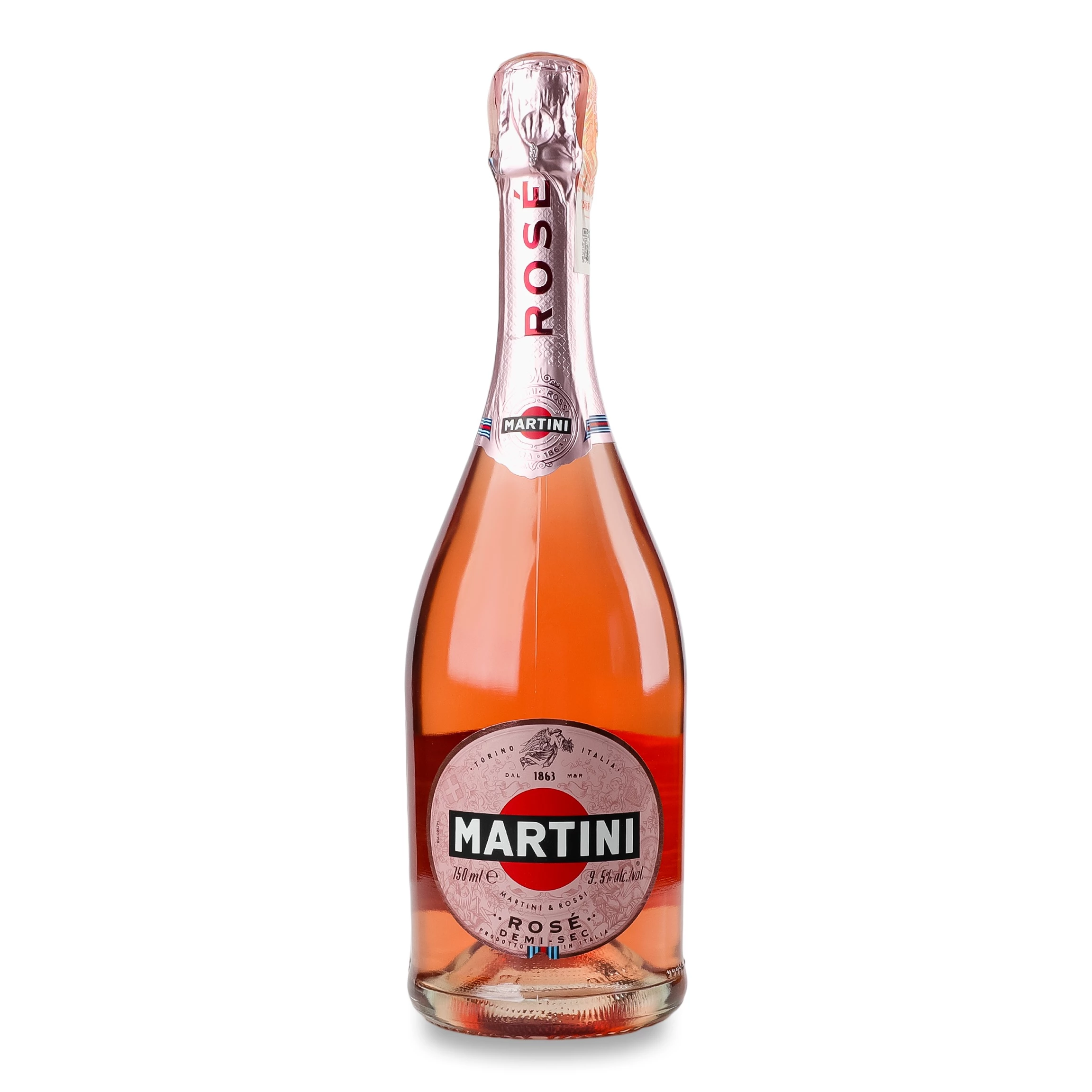 Вино ігристе Martini Rose рожеве напівсухе 9.5% 0.75 л (8000570484004)