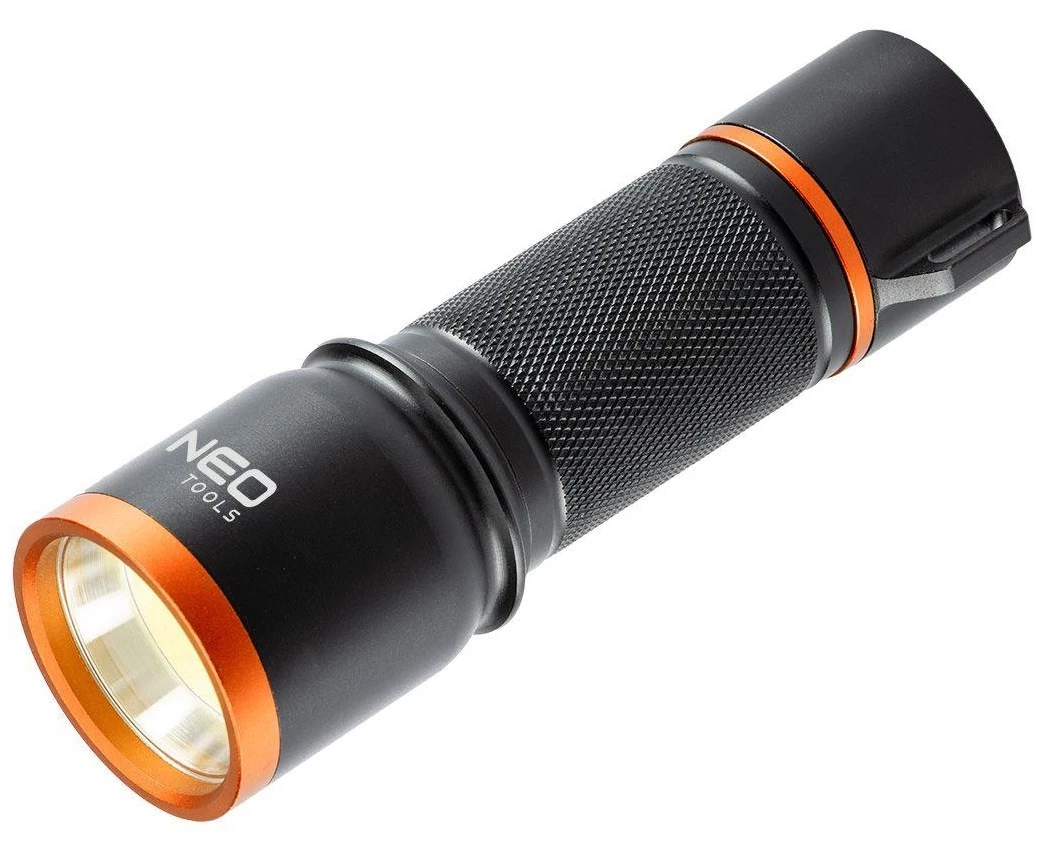 Ліхтар ручний Neo Tools, 200 люмен, 3 Вт, LED COB, алюмінієвий, 3xAA, IP20