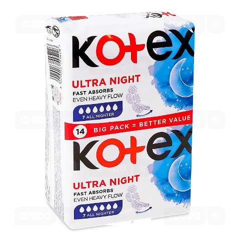 Прокладки гігієнічні Kotex Ultra Night