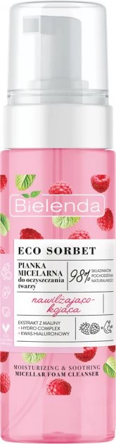 Пінка для вмивання Bielenda Sorbet Raspberry Зволожуюча та заспокійлива, 150 мл