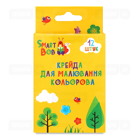 Набір крейди для малювання кольорової 12 шт./уп.