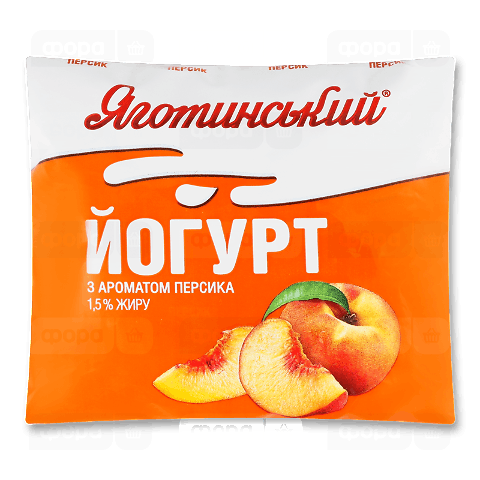 Йогурт Яготинський з ароматом персика 1,5% п/е