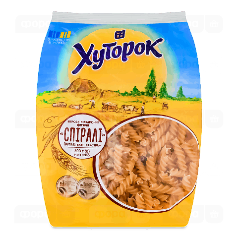 Вироби макаронні «Хуторок» Спіраль