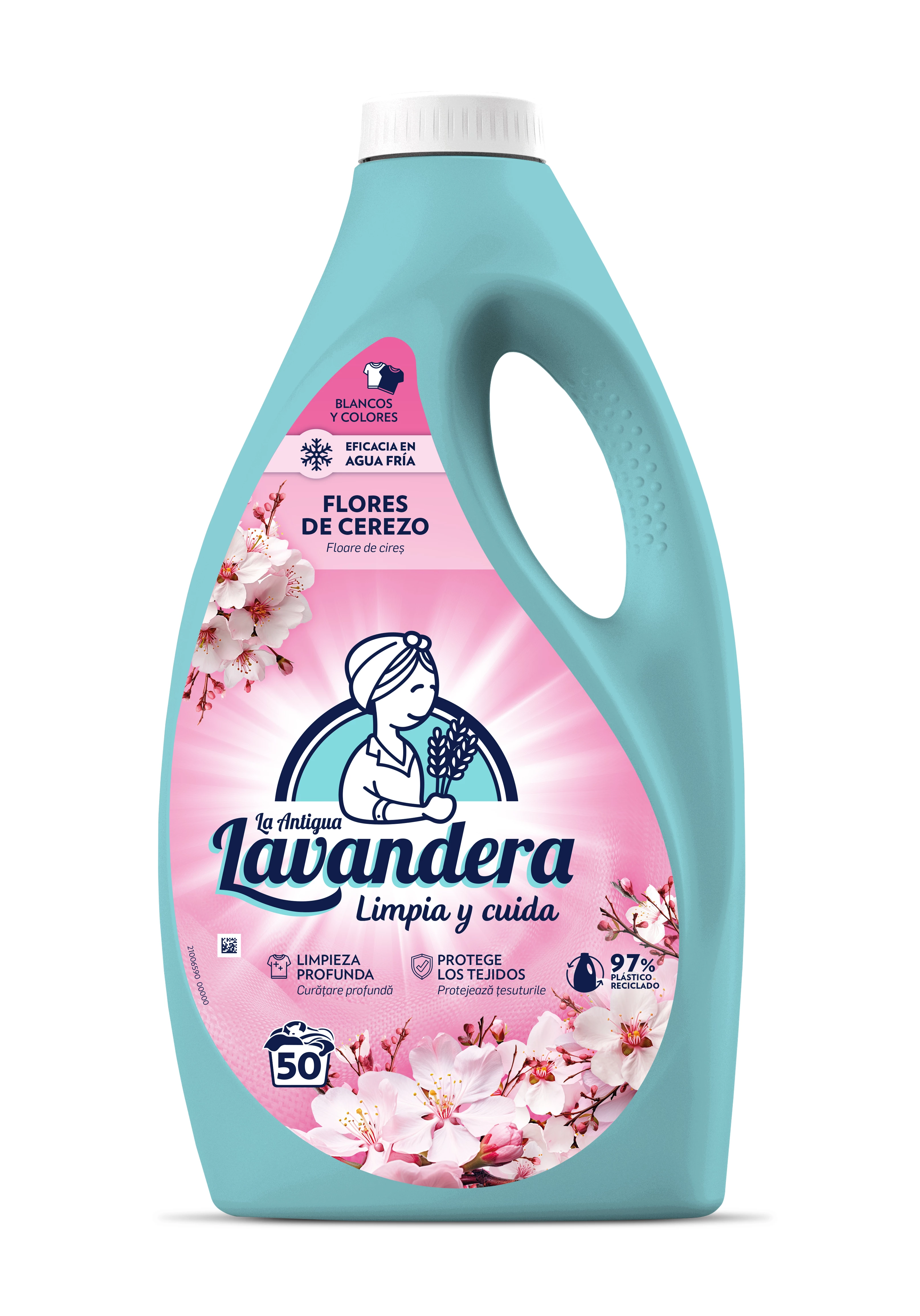 Гель для прання La Antigua Lavandera Flores de Cerezo з ароматом квітучої вишні 2.5 л (8435495826767)