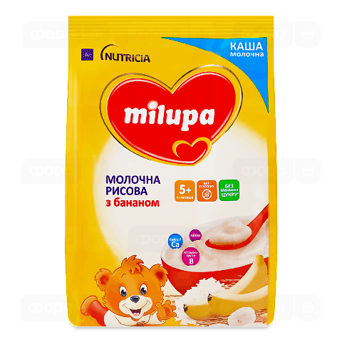 Каша рисова Milupa з бананом від 5-ти місяців
